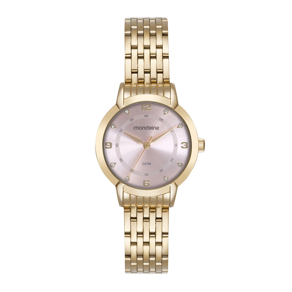 Relógio Mondaine Feminino Dourado