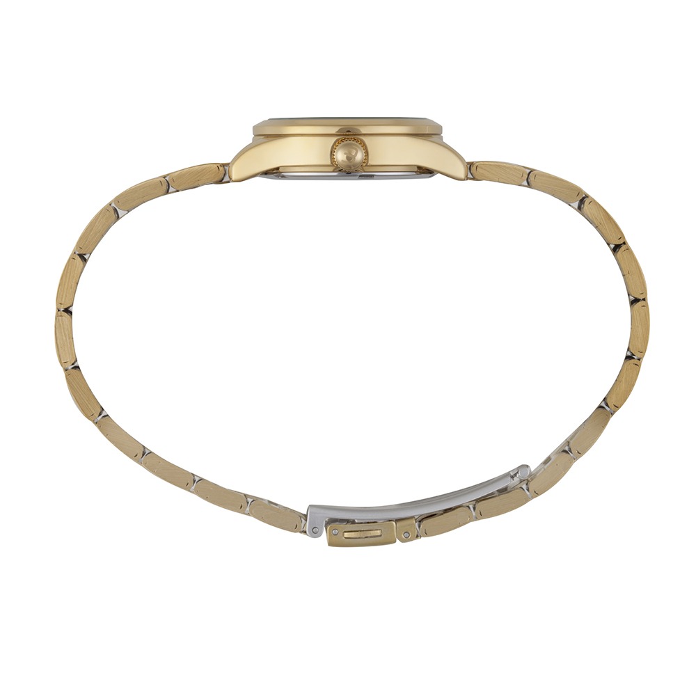 Relógio Mondaine Feminino Dourado Mostrador Branco