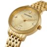 Relógio Mondaine  Feminino Cristais Baguete Dourado