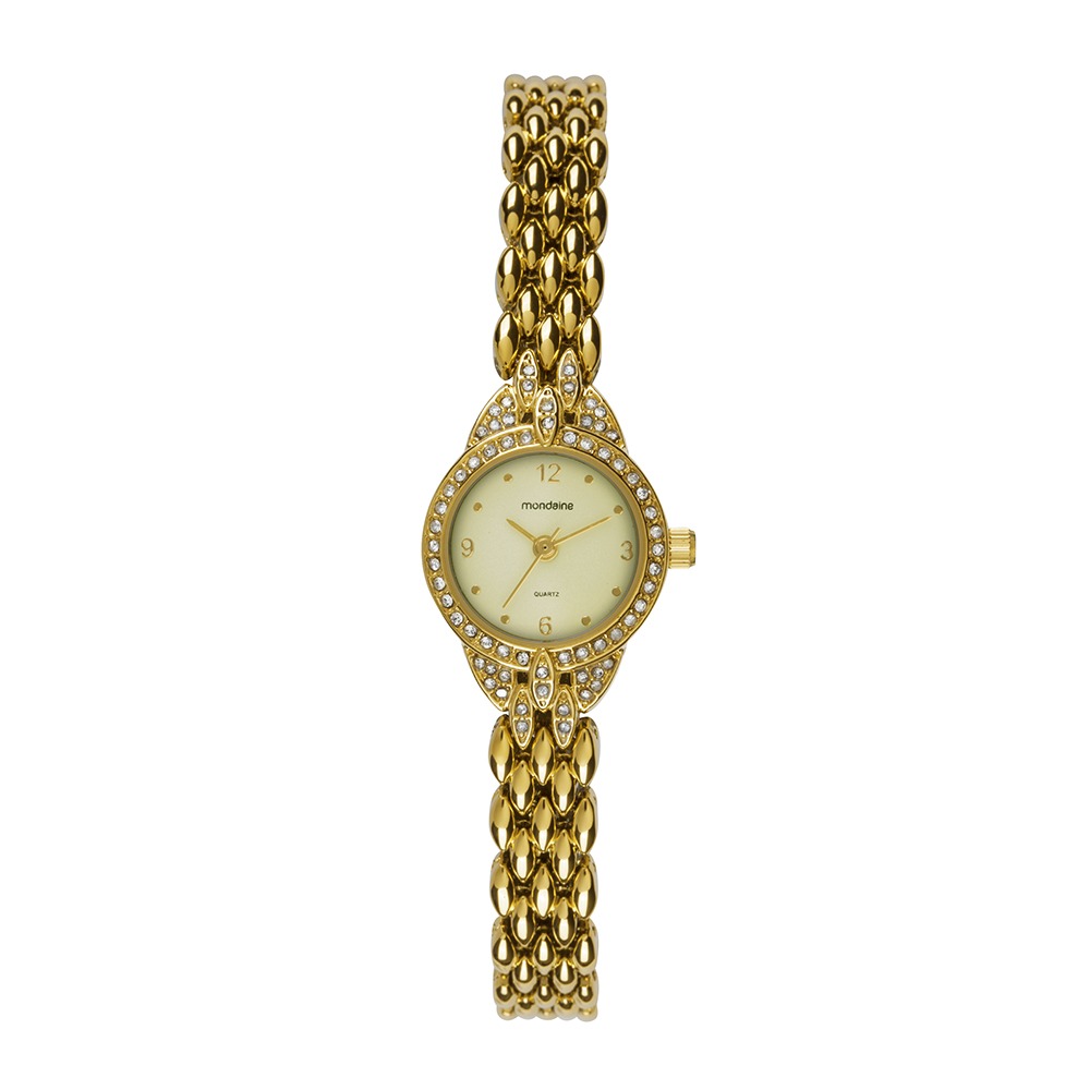 99858LPMVDM1 Relógio Mondaine Feminino Cristais