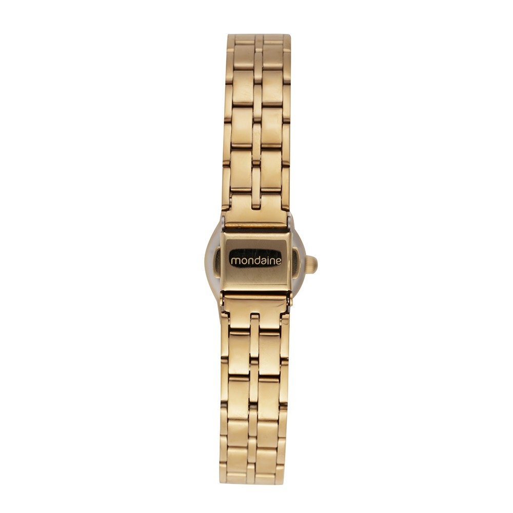 Relógio Mondaine Feminino Dourado Mostrador Texturizado