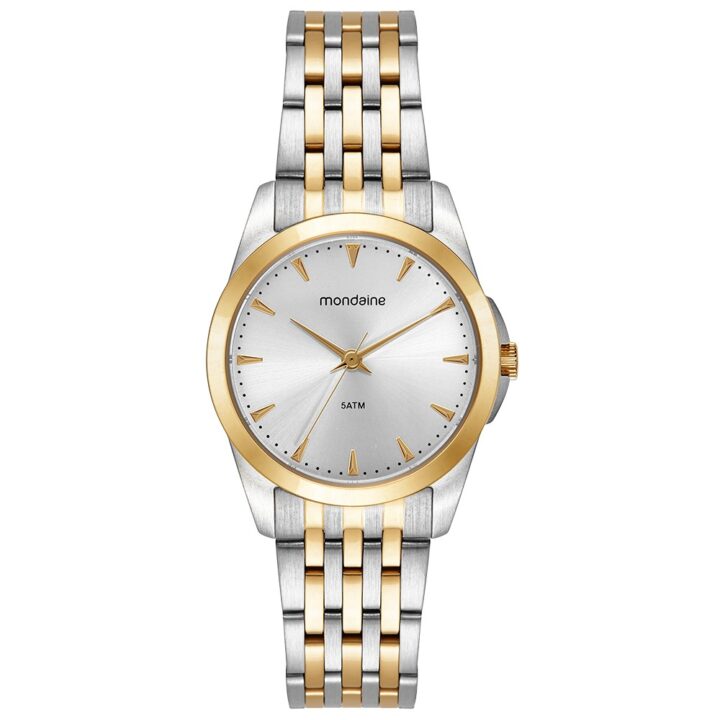 99845LPMVBA3 Relógio Mondaine Feminino Bicolor