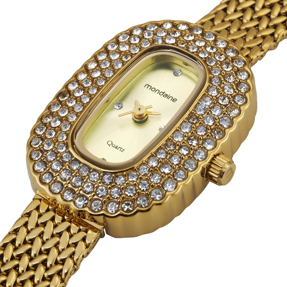 Relógio Mondaine Feminino Dourado