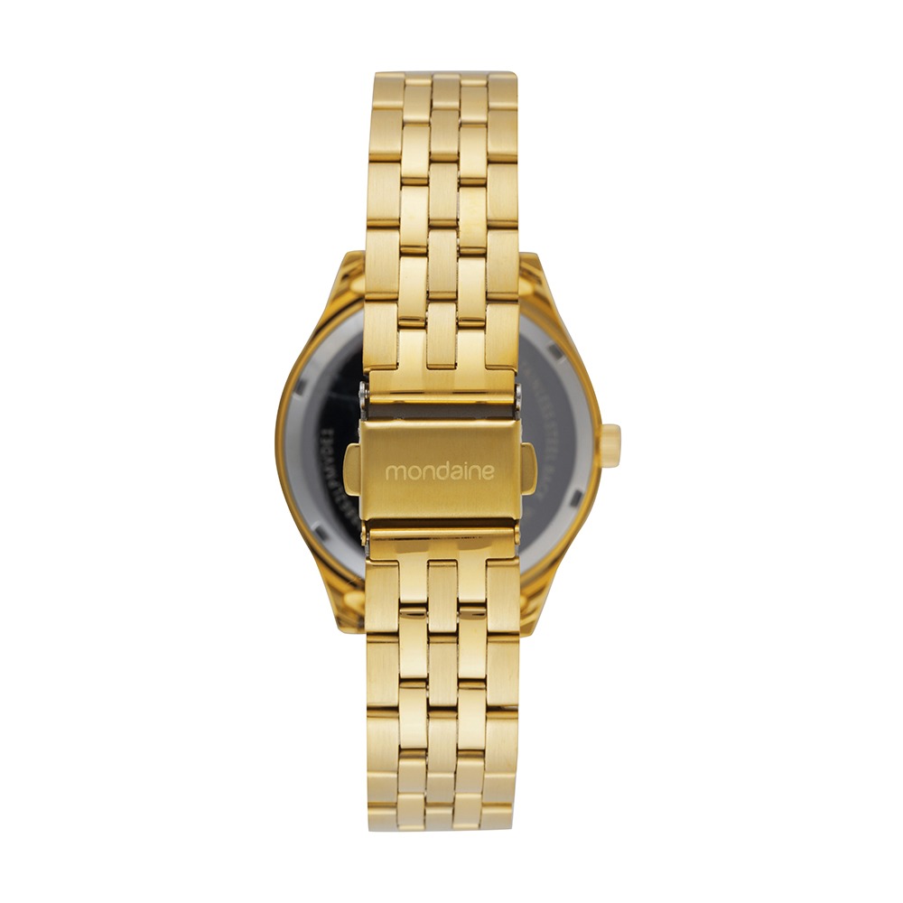 Relógio Mondaine Feminino Dourado Madrepérola