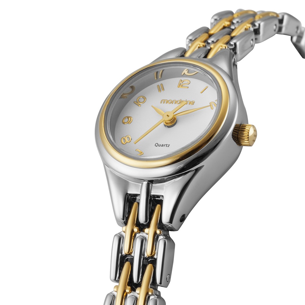 Relógio Mondaine Feminino Bicolor Clássico