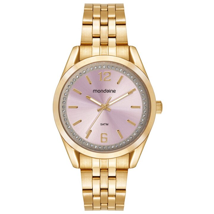 99872LPMVDE1 Relógio Mondaine Feminino Dourado