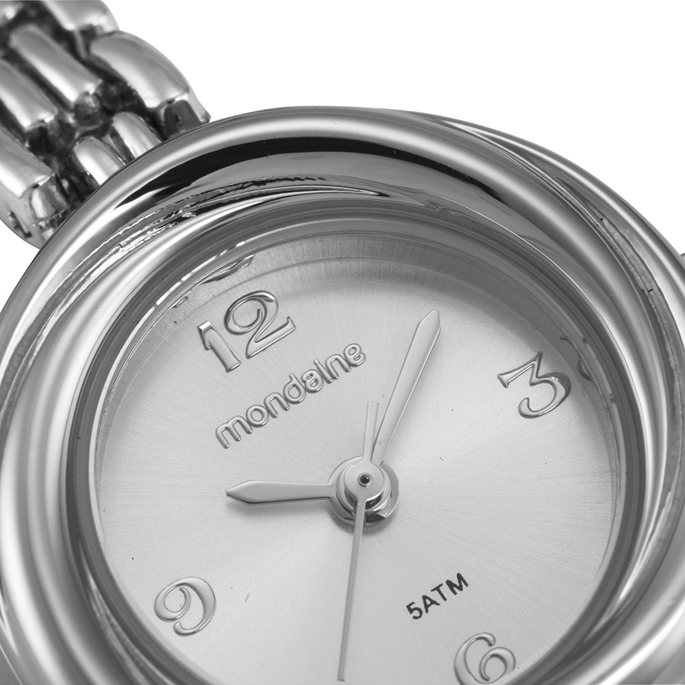 99857L0MVNM2 Relógio Mondaine Feminino Prata Caixa Pequena