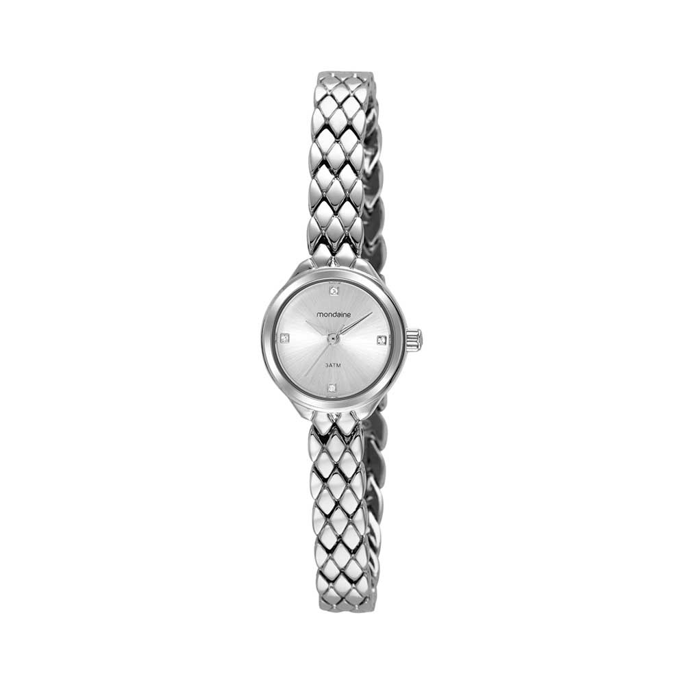 Relógio Mondaine Feminino Social Pequeno Prata