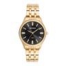 Relógio Mondaine Feminino Dourado Mostrador Preto Index