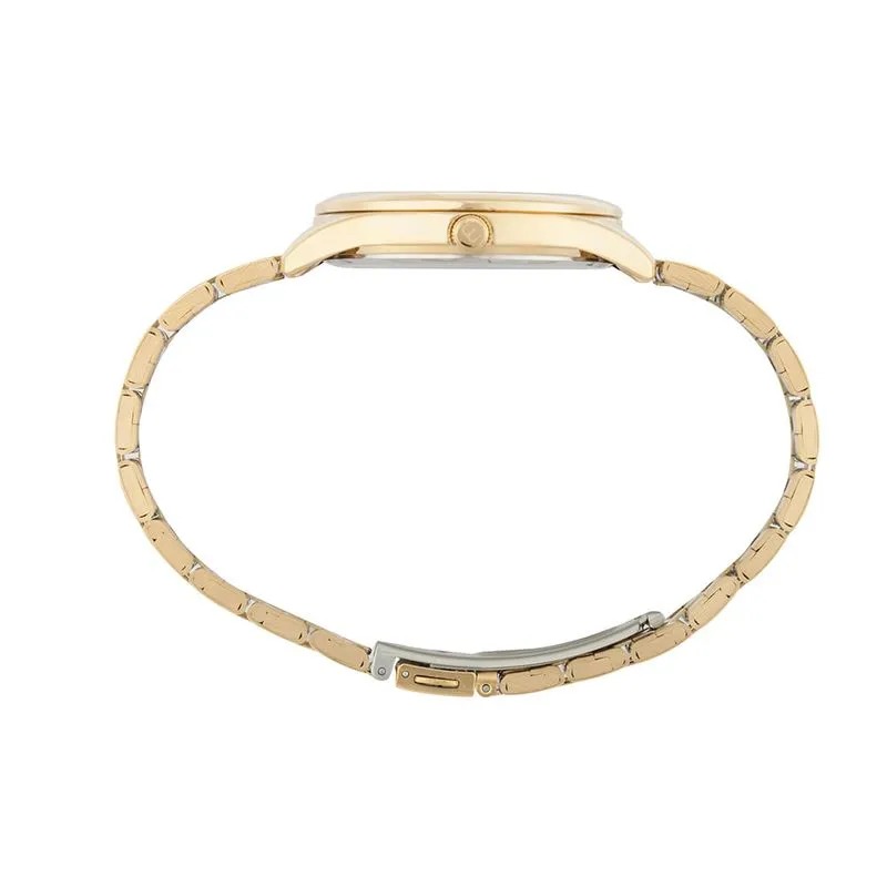 Relógio Mondaine Feminino Dourado Mostrador Preto Index