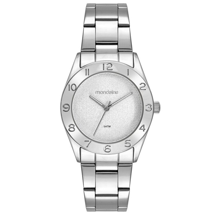 99873L0MVNE2 Relógio Mondaine Feminino Prata Clássico