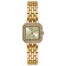 32988LPMVDE1 Relógio Mondaine Feminino Quadrado Cristais Dourado