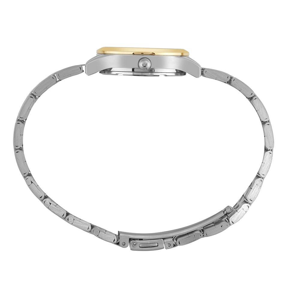 Relógio Mondaine Feminino Com Cristais Bicolor