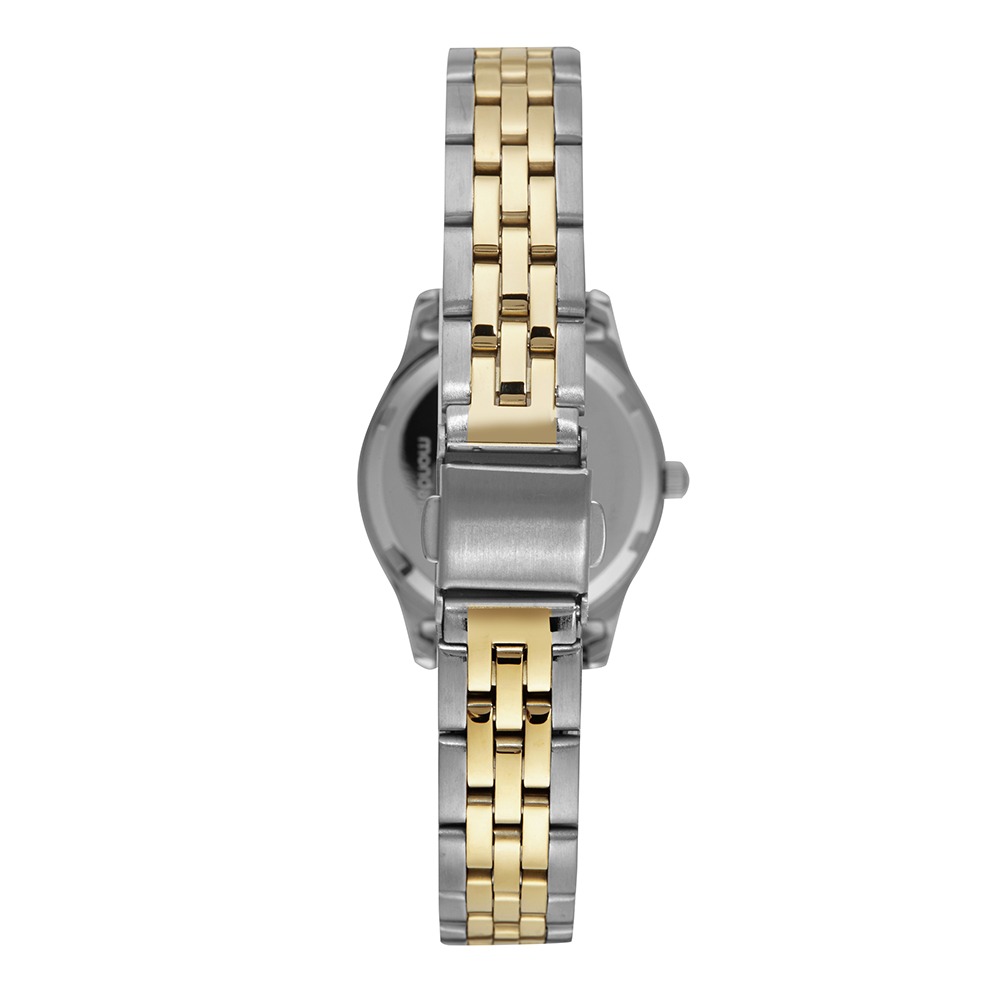 Relógio Mondaine Feminino Com Cristais Bicolor
