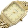 Relógio Mondaine Feminino Quadrado Dourado