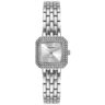 Relógio Mondaine Feminino Quadrado Prateado Cristais