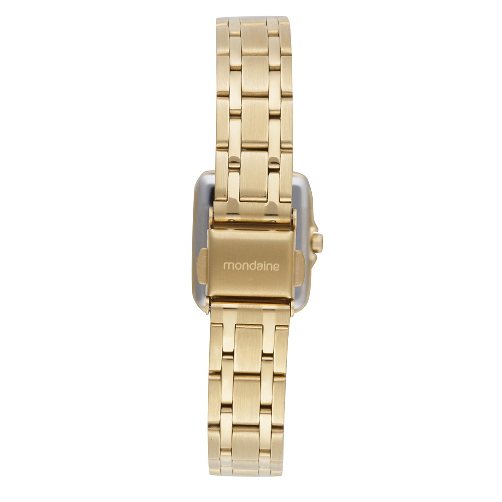 32933LPMVDE1 Relógio Mondaine Feminino Quadrado Clássico com Cristais