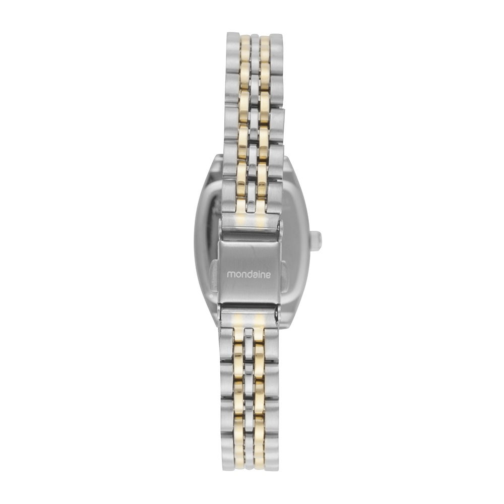 Relógio Mondaine Feminino Bicolor Quadrado Social