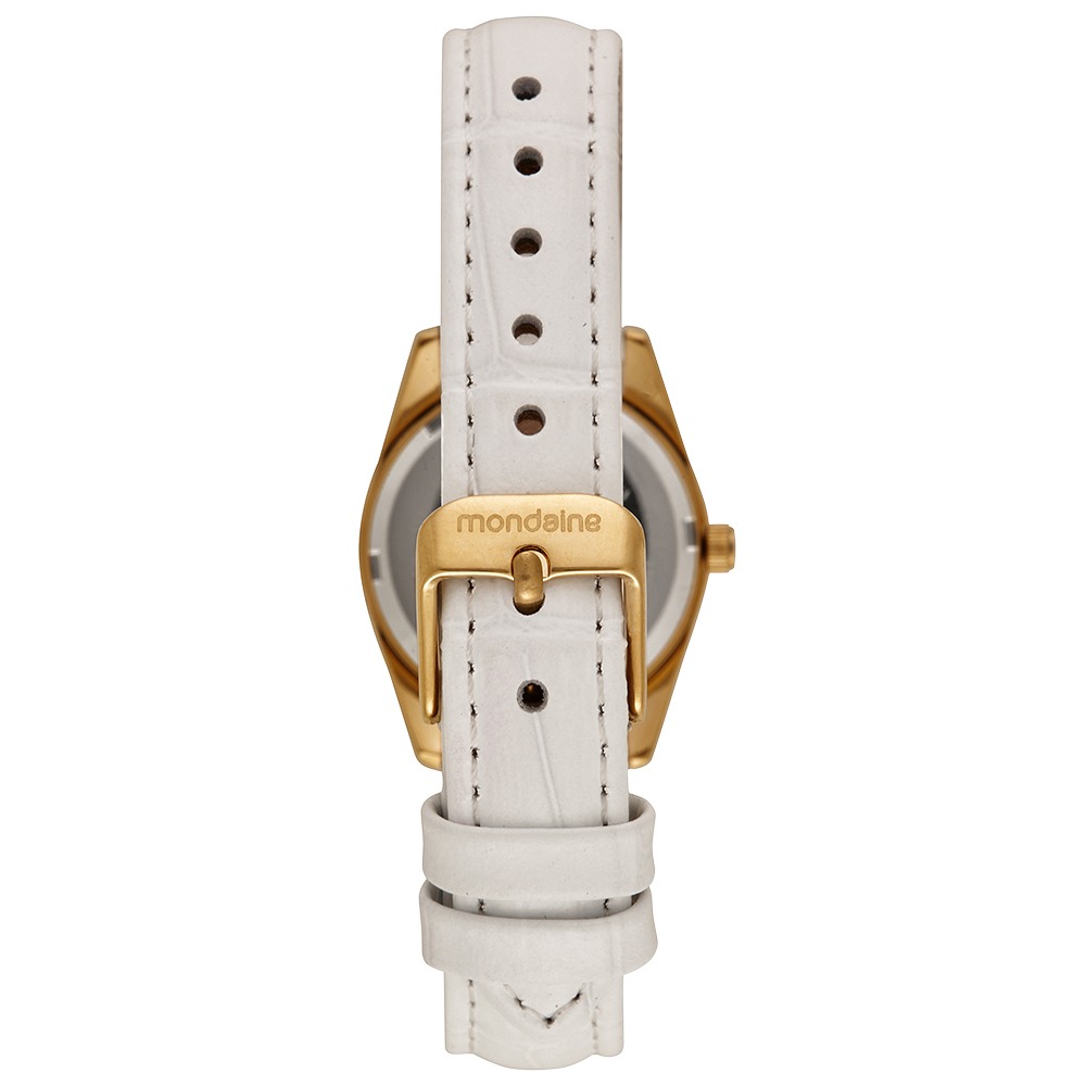 32960LPMVDH1 Relógio Mondaine Feminino Couro Branco
