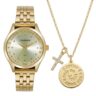 Kit Relógio Mondaine Feminino Dourado Salmo 23