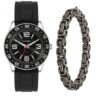 Kit Relógio Mondaine Masculino Preto com Pulseira