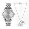 Kit Relógio Mondaine Feminino Prata Salmo 23