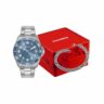 99837G0MVNE4 Kit Relógio Mondaine Masculino Prata Com Pulseira