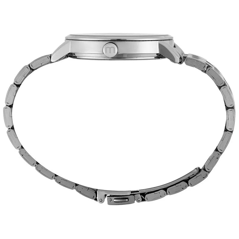 99922L0MKNE2 Kit Relógio Mondaine Feminino Prata com Colar e Brincos