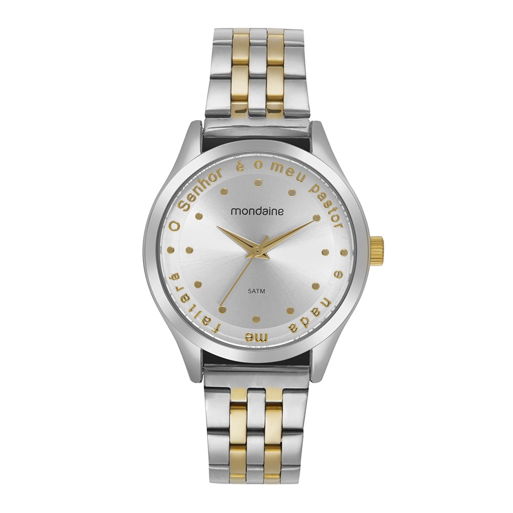 Kit Relógio Mondaine Feminino Bicolor Salmo 23