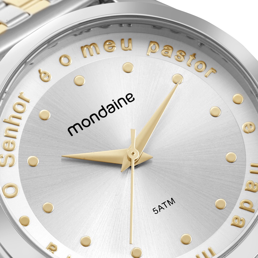 Kit Relógio Mondaine Feminino Bicolor Salmo 23