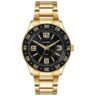 Kit Relógio Mondaine Masculino Dourado com Pulseira