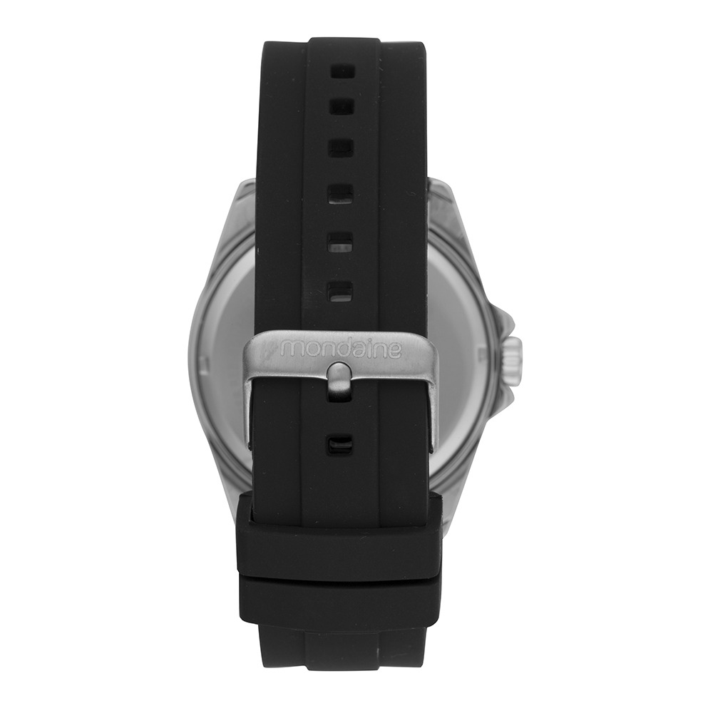 Kit Mondaine Masculino Silicone Preto