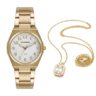 Kit Relógio Mondaine Feminino Dourado com Colar
