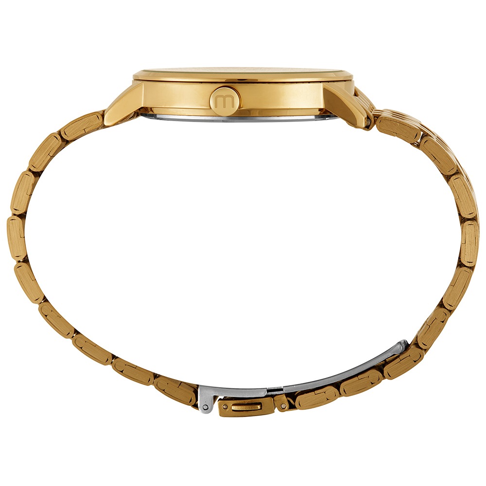 Kit Relógio Mondaine Feminino Champagne com Colar e Brincos