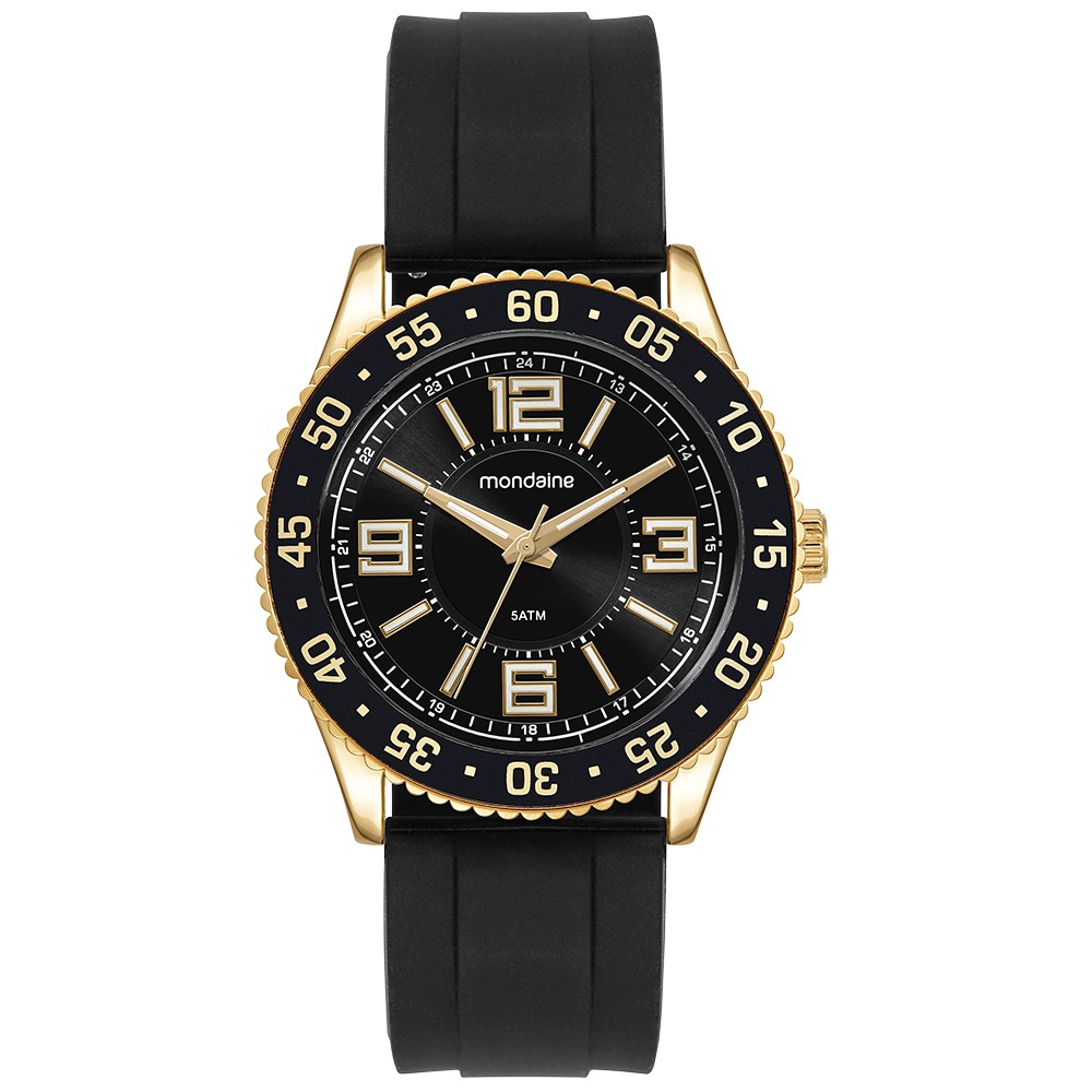 Kit Relógio Mondaine Masculino Preto