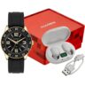 Kit Relógio Mondaine Masculino Preto