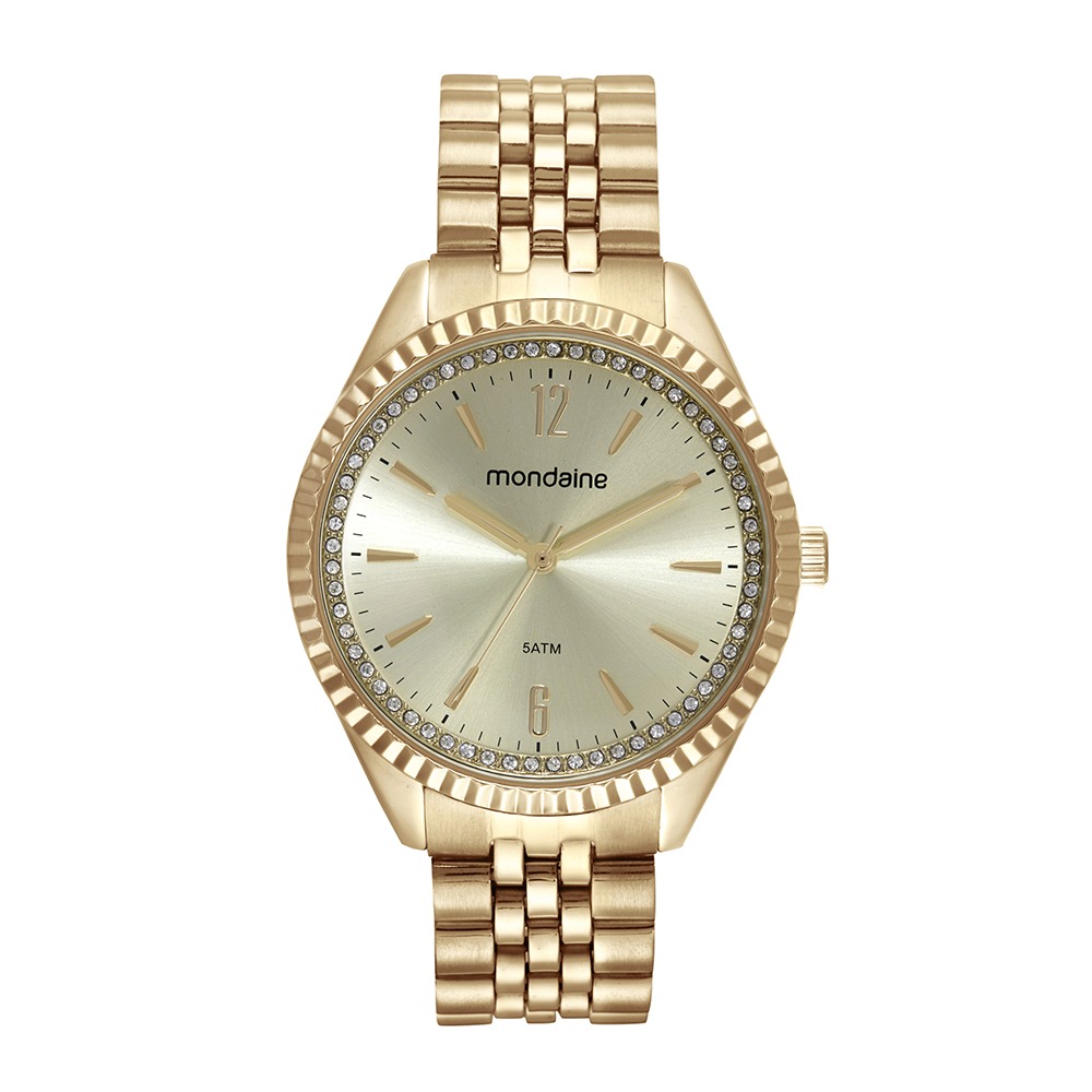 32806LPMKDE1 Kit Relógio Mondaine Feminino com Porta-Joias Croco