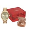 32806LPMKDE1 Kit Relógio Mondaine Feminino com Porta-Joias Croco