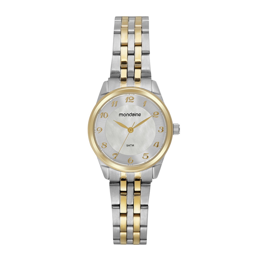 Kit Relógio Mondaine Feminino Bicolor com Porta-Joias