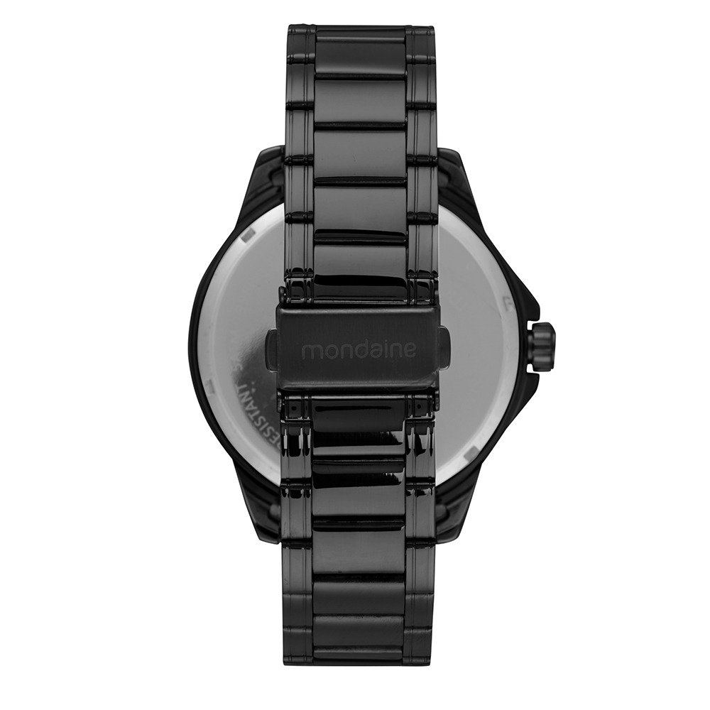 Kit Relógio Mondaine Masculino Preto com Kit Manicure