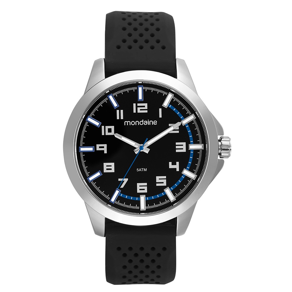 Kit Relógio Mondaine Masculino Prata com Cantil