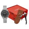 Kit Relógio Mondaine Masculino Prata com Abridor de Vinho