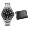 99736G0MVNA1 Kit Relógio Mondaine Masculino Prata com Carteira