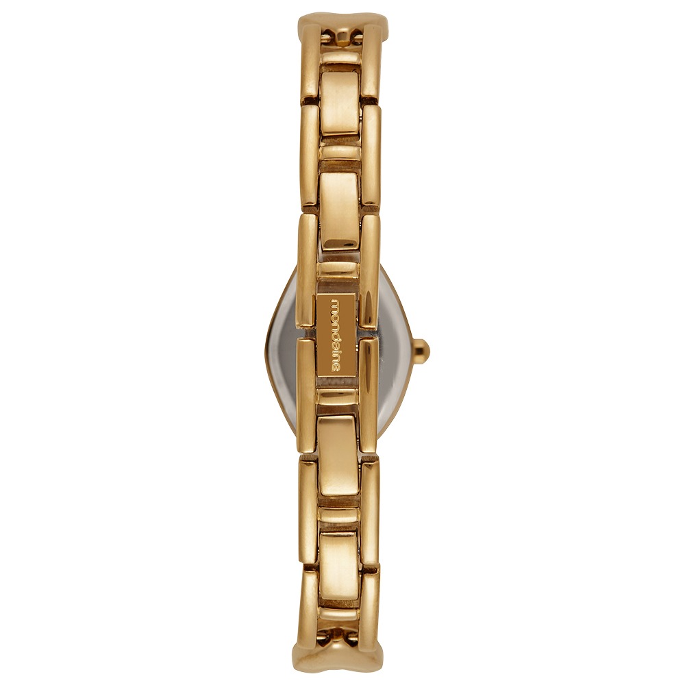 32974LPMVDM1 Relógio Feminino Mondaine Dourado Oval Elegante