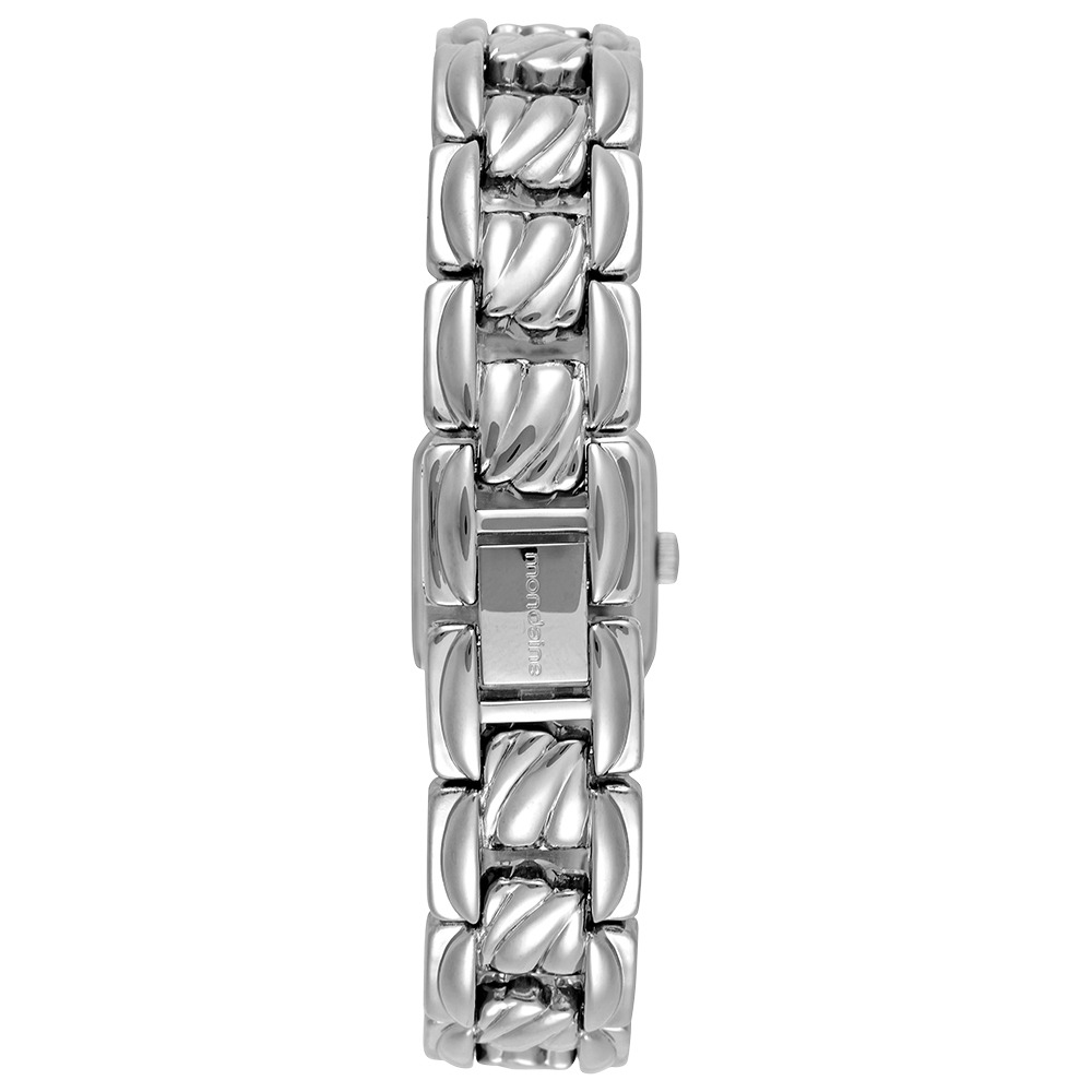 32980L0MVNM2 Relógio Mondaine Feminino Prata Quadrado