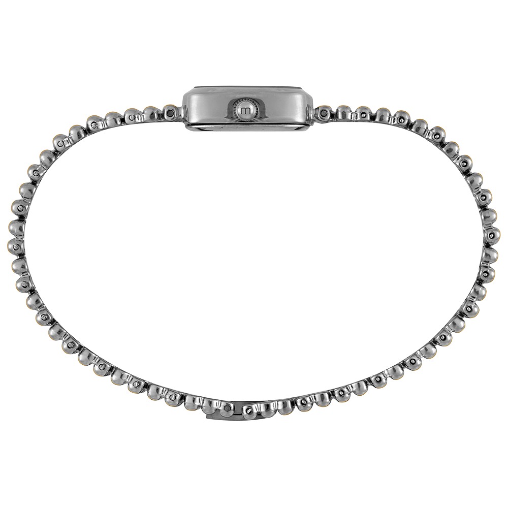 32989LPMVBM3 Relógio Mondaine Feminino Bicolor Quadrado Index Prata