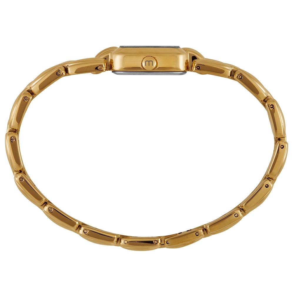 32980LPMVDM1 Relógio Mondaine Feminino Dourado Quadrado Index Champagne