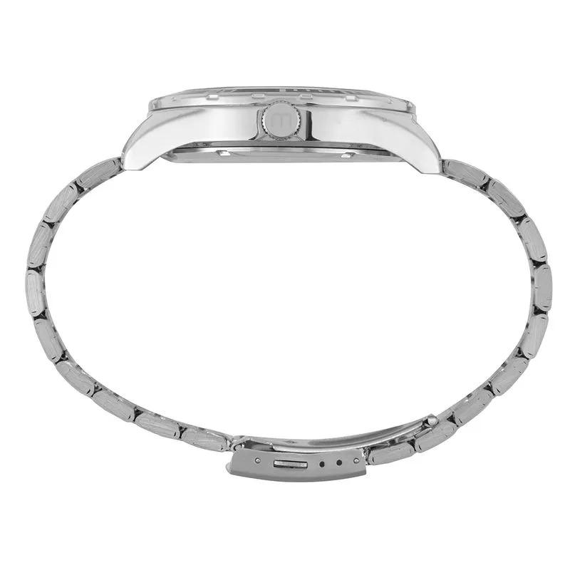 Kit Relógio Masculino Casual Prata com Fone Bluetooth