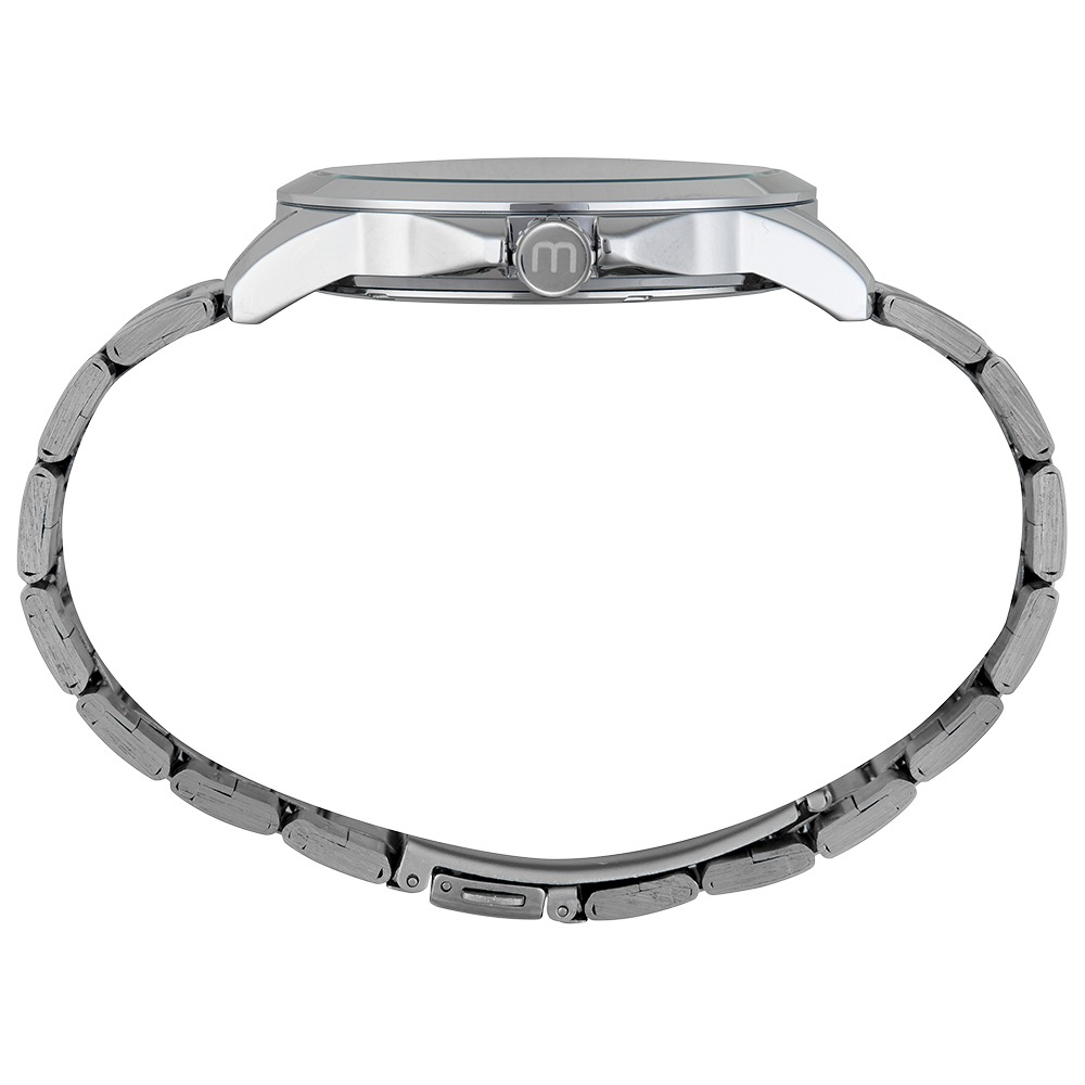 Kit Relógio Mondaine Masculino Casual Prata com Fone Bluetooth