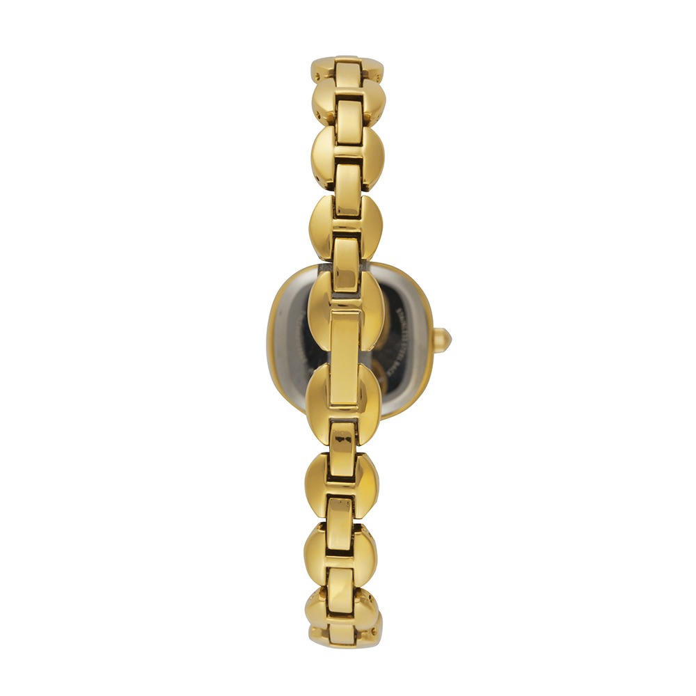 Kit Relógio Feminino Mini Dourado com Bolsa